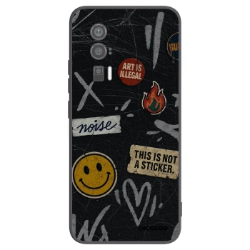 Picasee Xiaomi Poco F5 Pro 5G Hülle - Schwarzes Silikon - STICKERS x TAGS
