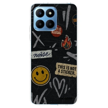 Picasee Honor 70 Lite Hülle - Transparentes Silikon - STICKERS x TAGS