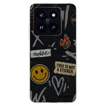 Picasee Xiaomi 14 Pro Hülle - Transparentes Silikon - STICKERS x TAGS