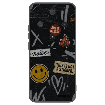 Picasee Honor Magic6 Lite 5G Hülle - Schwarzes Silikon - STICKERS x TAGS