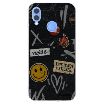 Picasee Honor 10 Lite Hülle - Transparentes Silikon - STICKERS x TAGS