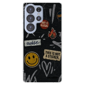 Picasee Samsung Galaxy S25 Ultra 5G Hülle - Transparentes Silikon - STICKERS x TAGS