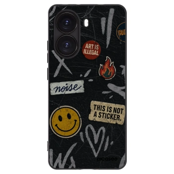 Picasee Xiaomi Poco X7 Pro 5G Hülle - Schwarzes Silikon - STICKERS x TAGS