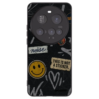 Picasee Xiaomi 15 Ultra Hülle - Schwarzes Silikon - STICKERS x TAGS