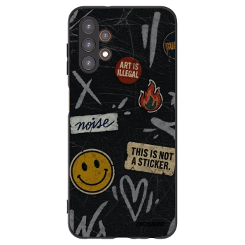 Picasee Samsung Galaxy A13 5G Hülle - Schwarzes Silikon - STICKERS x TAGS