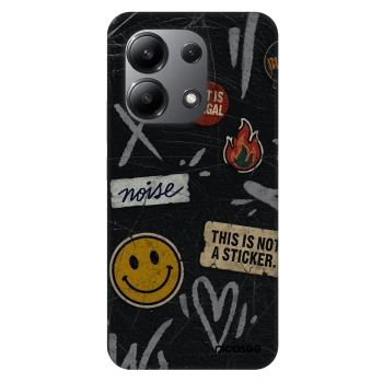 Picasee Fashion Case für Xiaomi Redmi Note 13 4G - STICKERS x TAGS