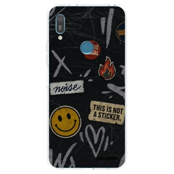 Picasee Huawei Y6 2019 Hülle - Transparentes Silikon - STICKERS x TAGS