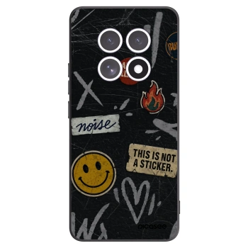 Picasee Xiaomi Redmi Note 15 Hülle - Schwarzes Silikon - STICKERS x TAGS