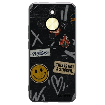 Picasee Honor Magic8 Lite 5G Hülle - Schwarzes Silikon - STICKERS x TAGS