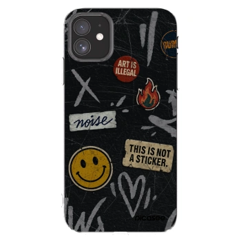 Picasee Apple iPhone 11 Hülle - Transparentes Silikon - STICKERS x TAGS