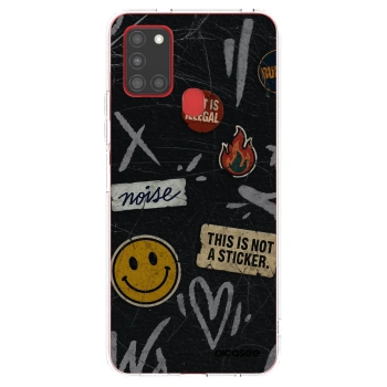 Picasee Samsung Galaxy A21s Hülle - Transparentes Silikon - STICKERS x TAGS