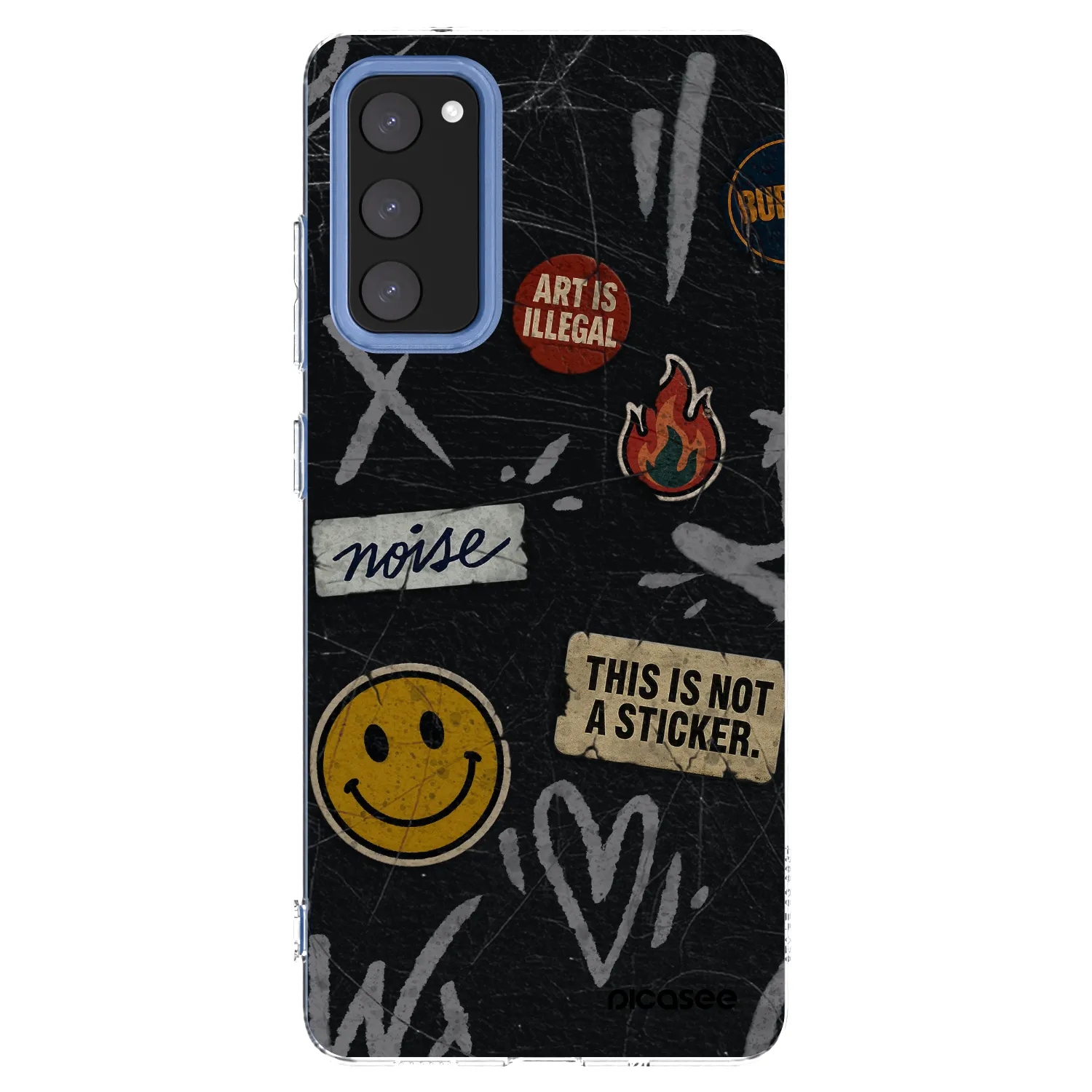 Picasee Samsung Galaxy S20 FE Hülle - Transparentes Silikon - STICKERS x TAGS