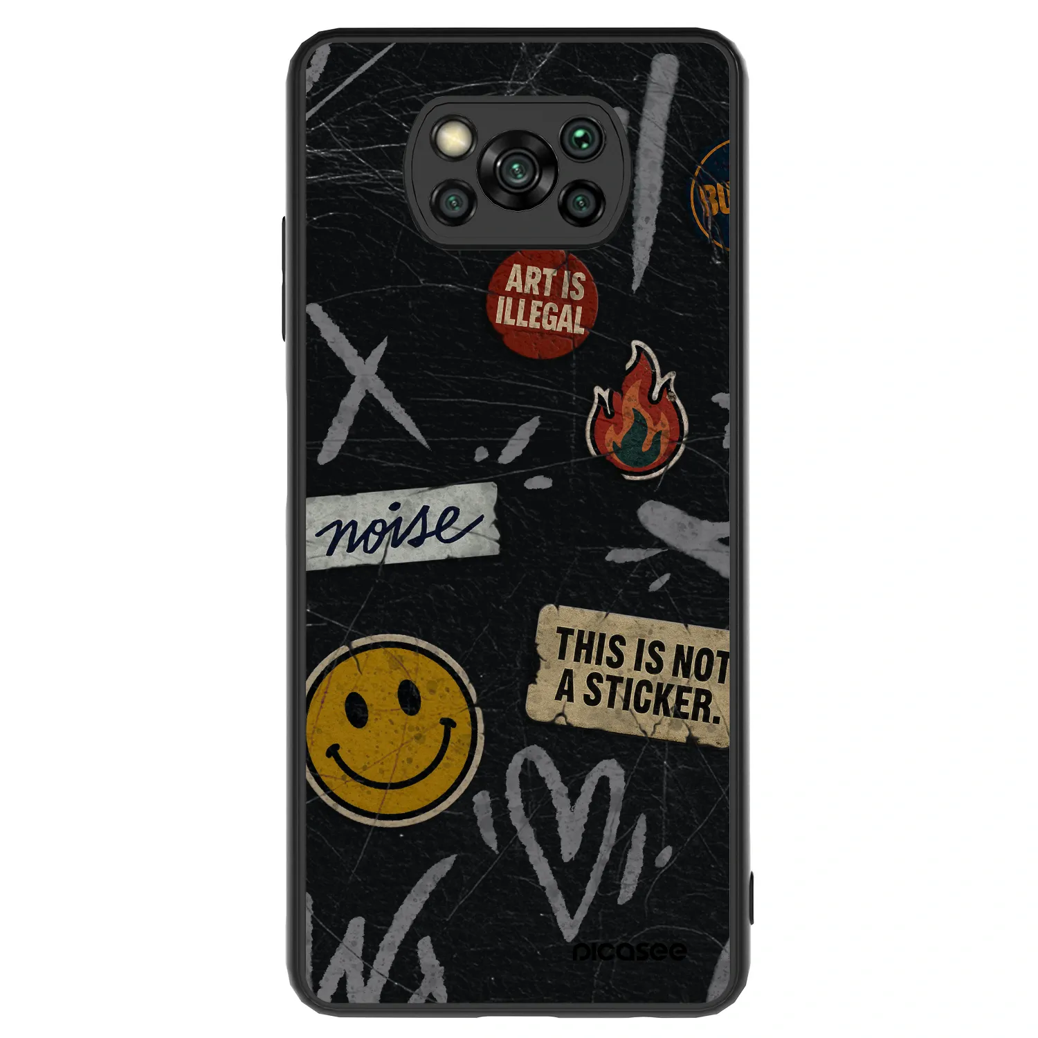 Picasee ULTIMATE CASE für Xiaomi Poco X3 - STICKERS x TAGS