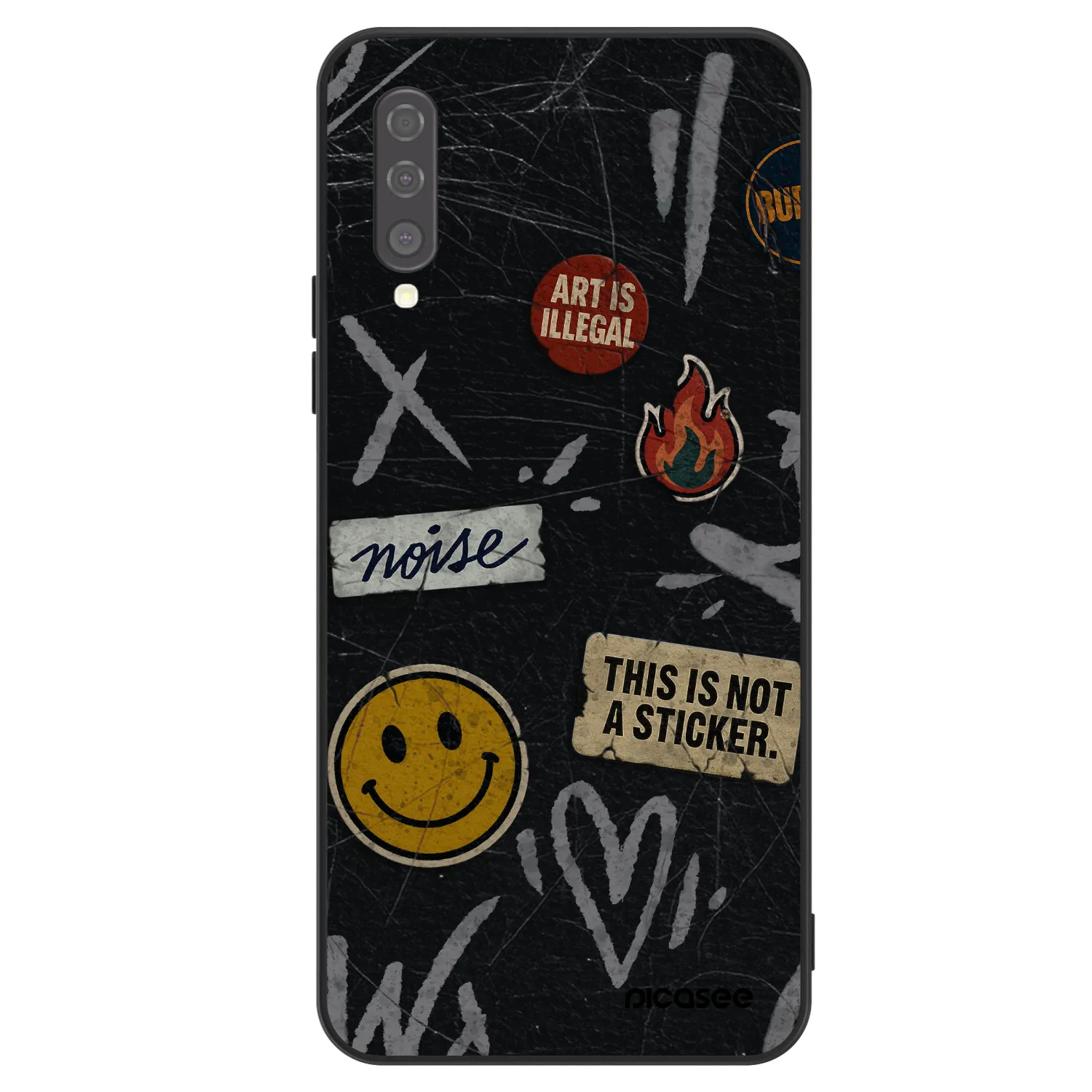 Picasee ULTIMATE CASE für Samsung Galaxy A50 A505F - STICKERS x TAGS