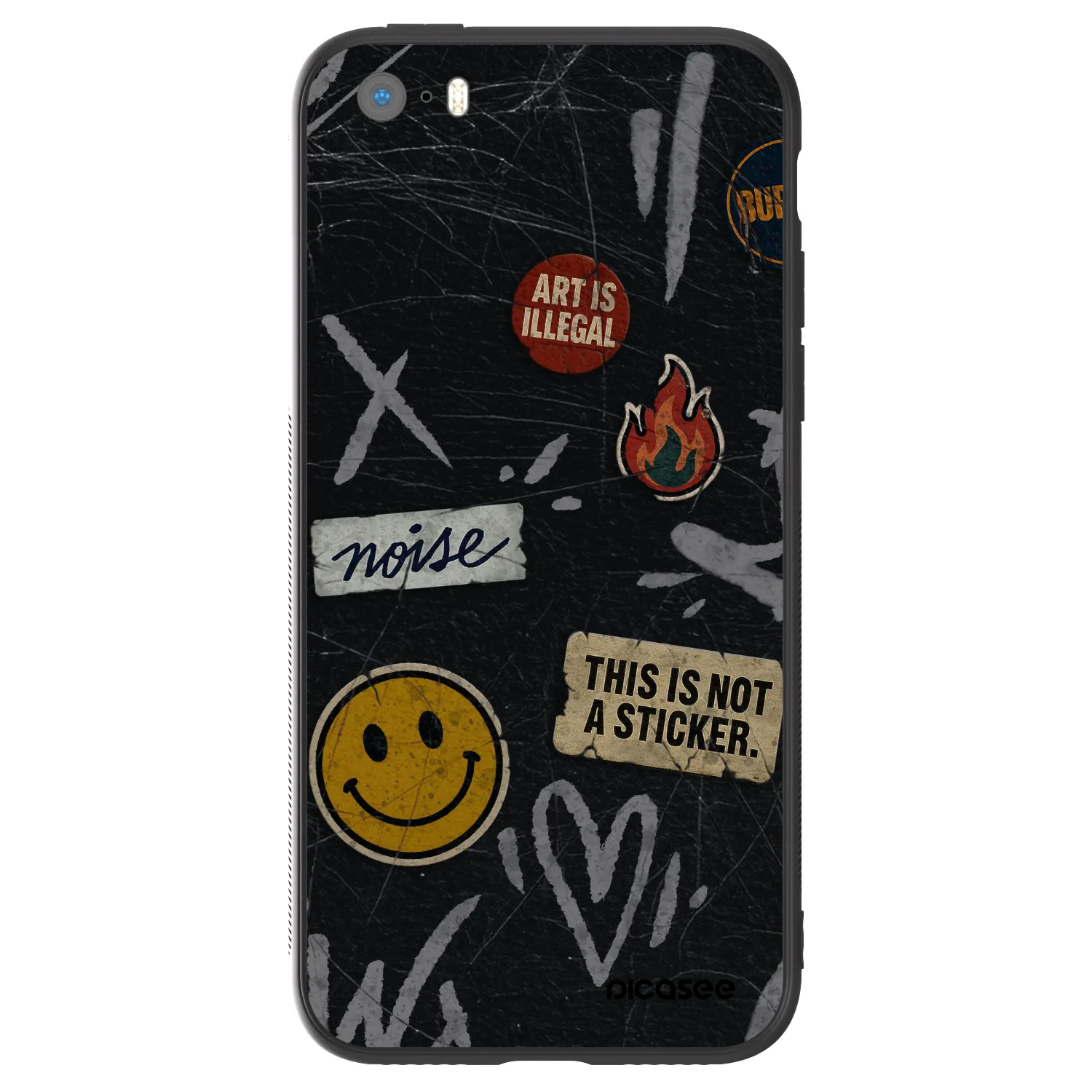 Picasee ULTIMATE CASE für Apple iPhone 5/5S/SE - STICKERS x TAGS