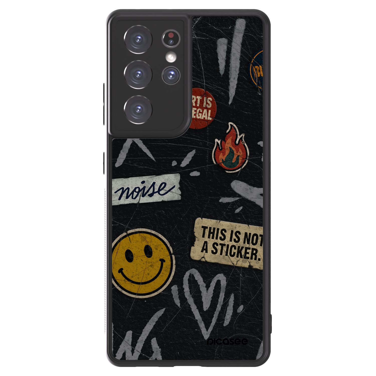 Picasee ULTIMATE CASE für Samsung Galaxy S21 Ultra 5G G998B - STICKERS x TAGS