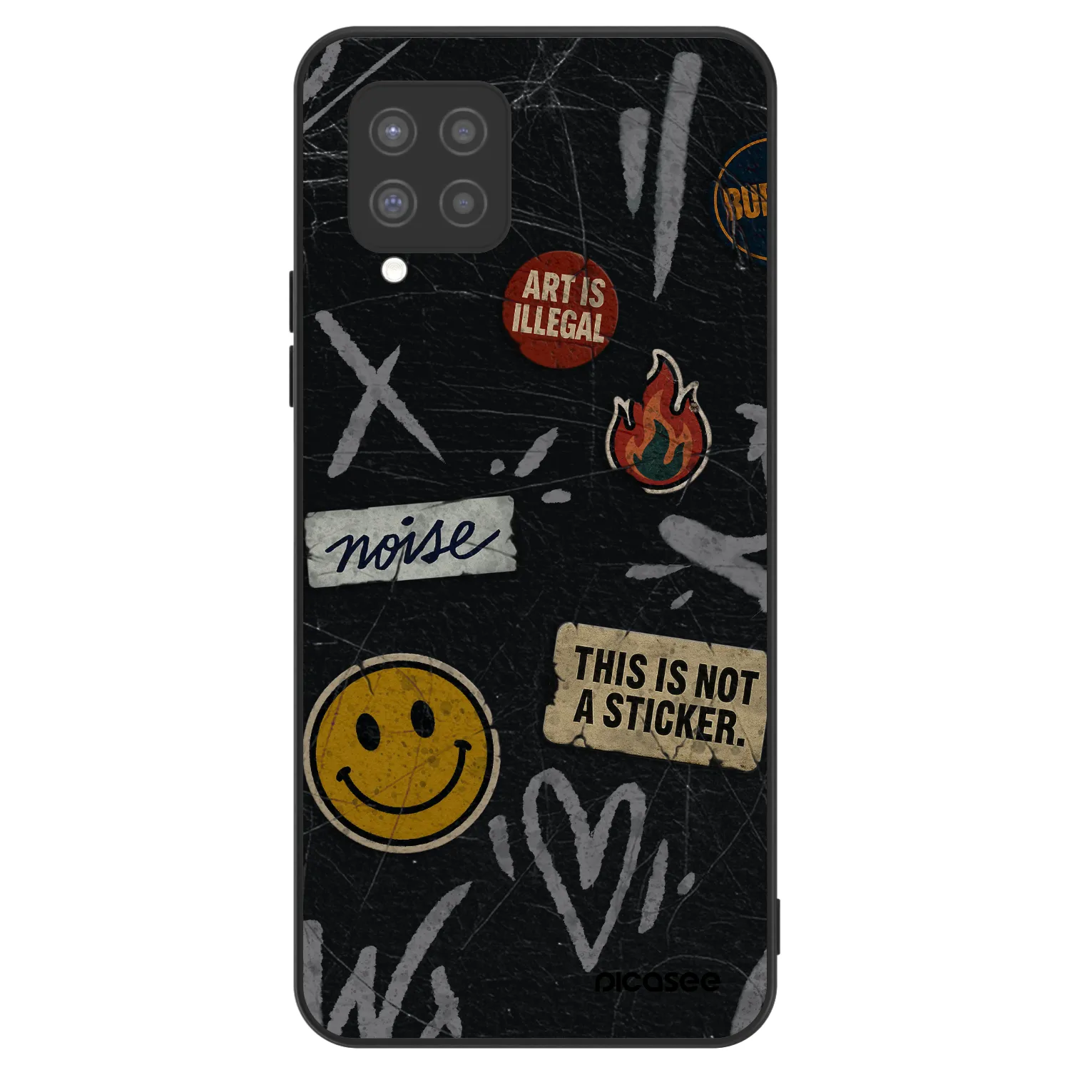 Picasee ULTIMATE CASE für Samsung Galaxy A42 A426B - STICKERS x TAGS