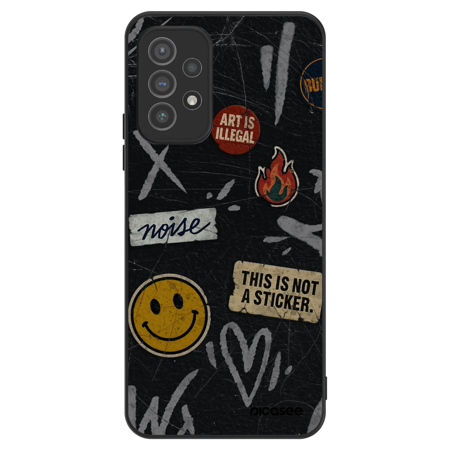 Picasee ULTIMATE CASE für Samsung Galaxy A72 A725F - STICKERS x TAGS