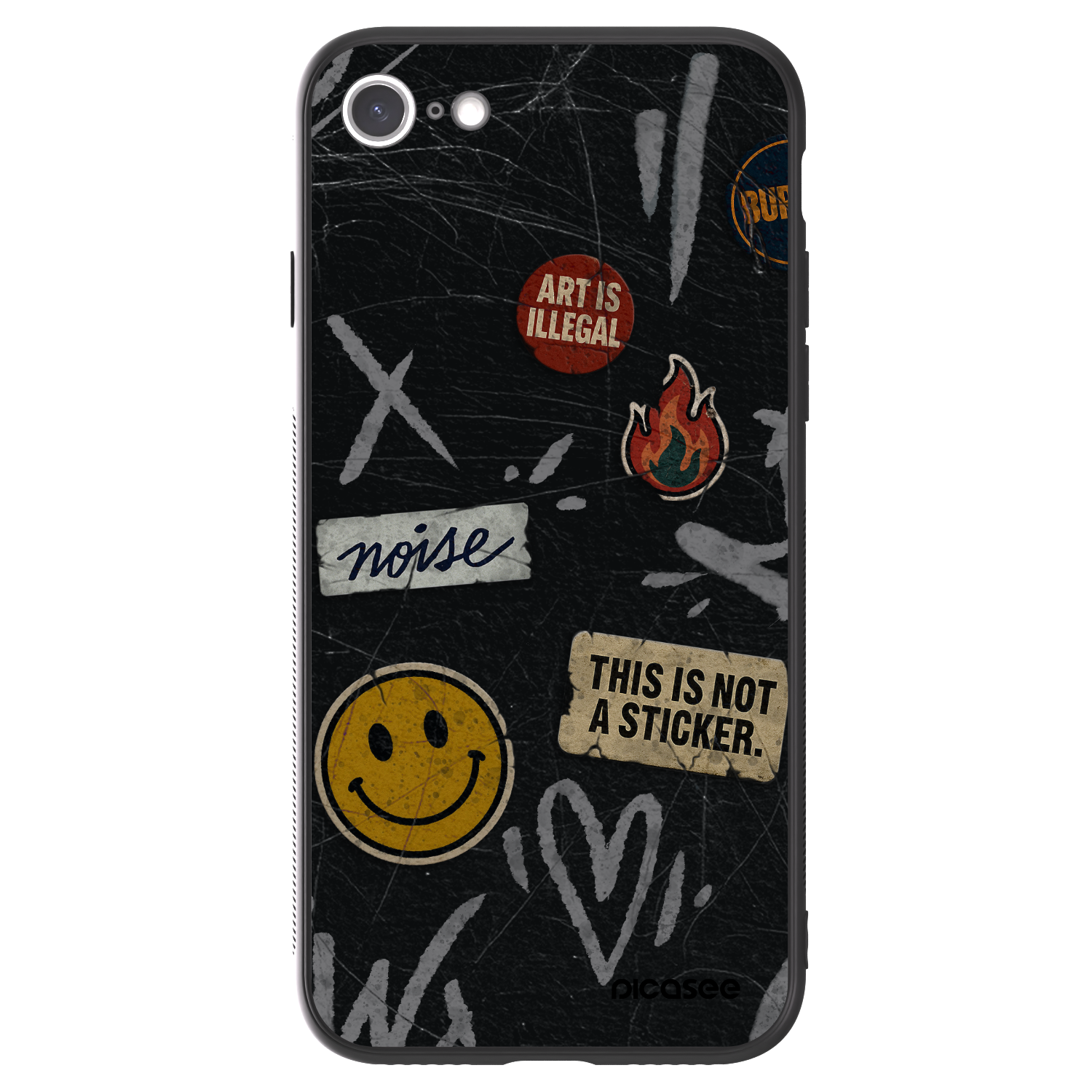 Picasee ULTIMATE CASE für Apple iPhone SE 2020 - STICKERS x TAGS