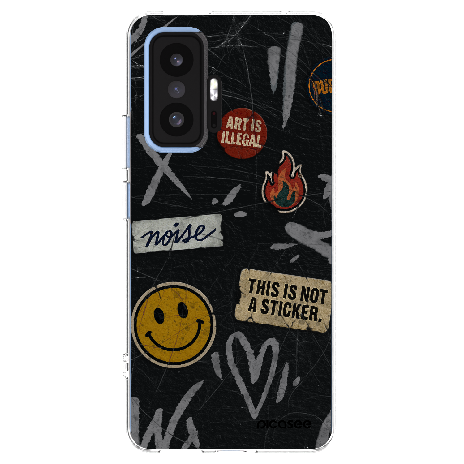 Picasee Xiaomi 11T Pro Hülle - Transparentes Silikon - STICKERS x TAGS