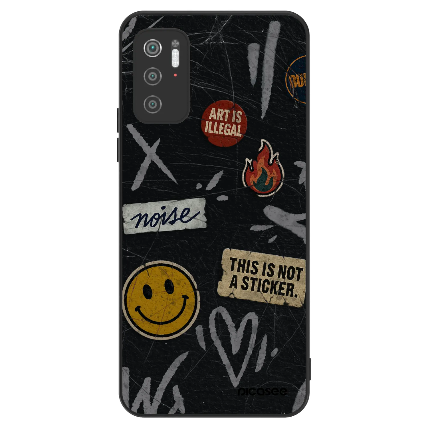 Picasee ULTIMATE CASE für Xiaomi Poco M3 Pro 5G - STICKERS x TAGS