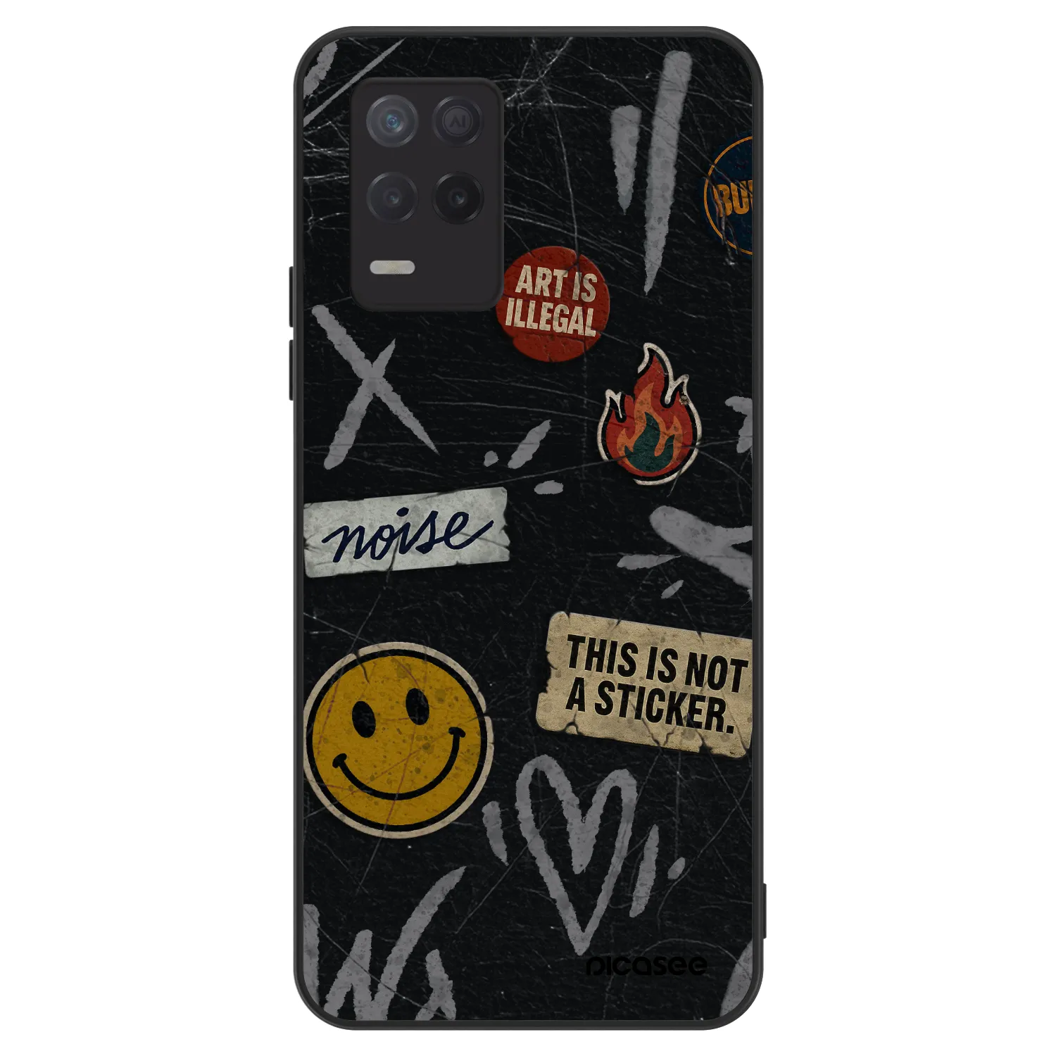 Picasee ULTIMATE CASE für Realme 8 5G - STICKERS x TAGS