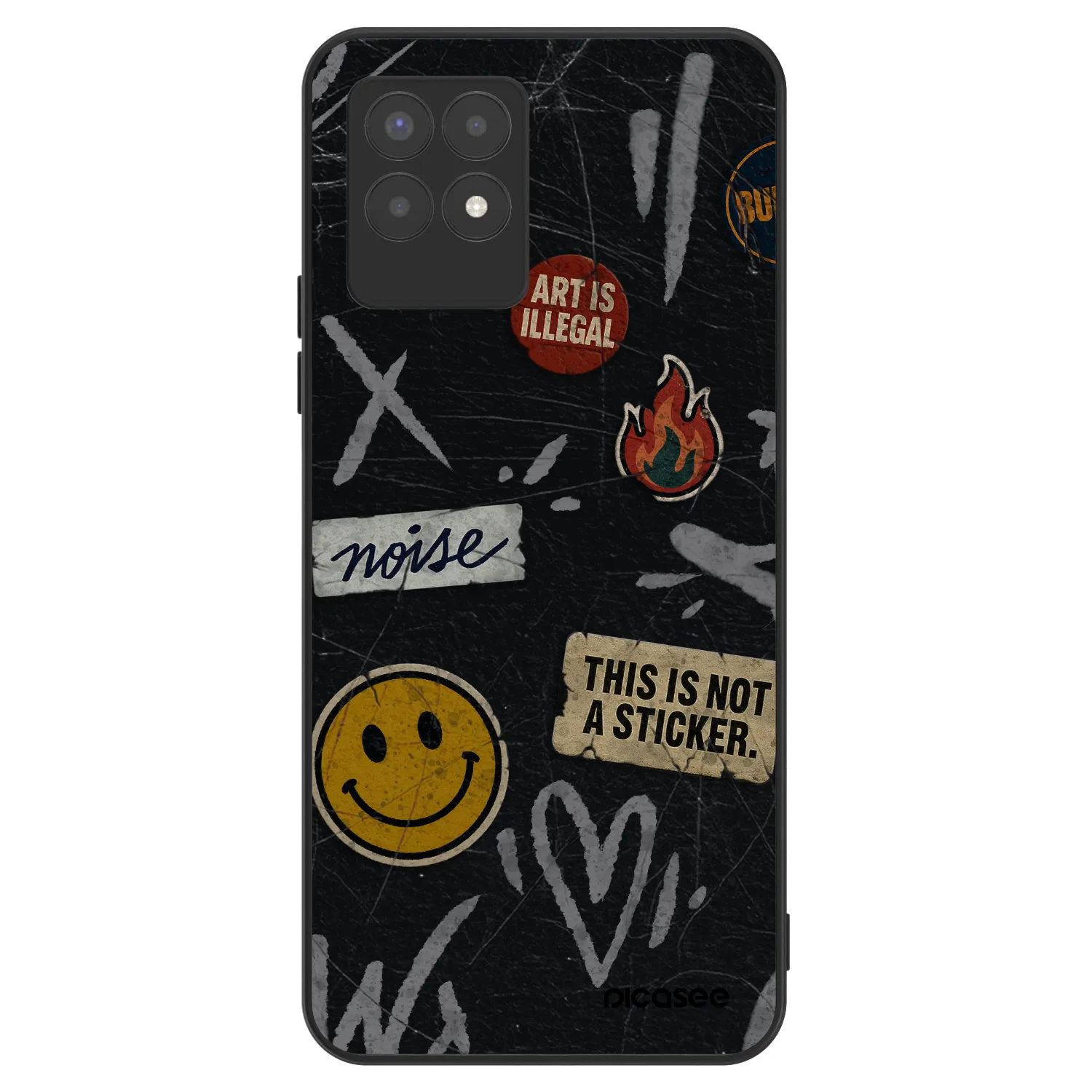Picasee ULTIMATE CASE für Realme 8i - STICKERS x TAGS