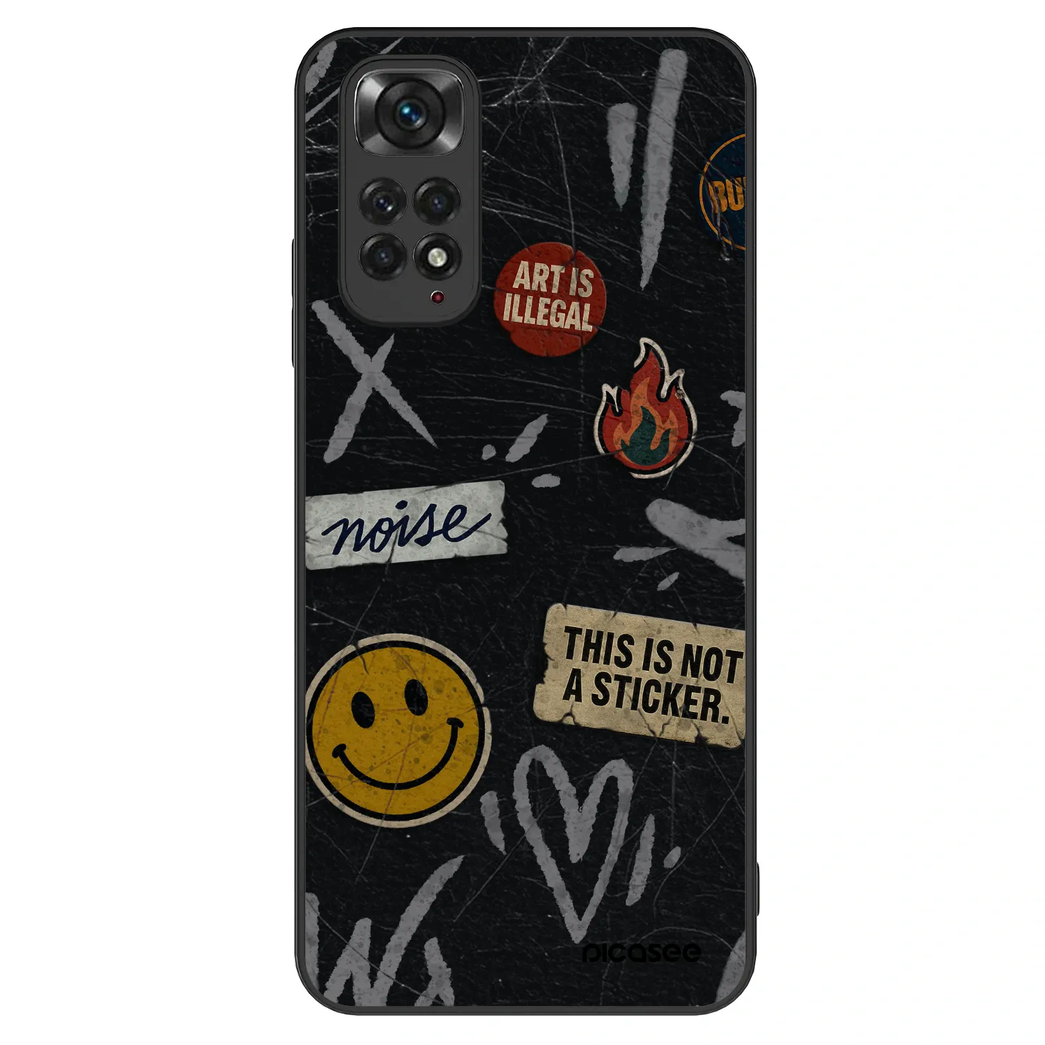 Picasee ULTIMATE CASE für Xiaomi Redmi Note 11S 4G - STICKERS x TAGS