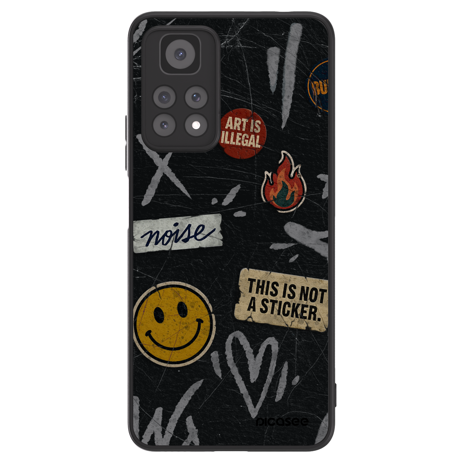 Picasee ULTIMATE CASE für Xiaomi Redmi Note 11 Pro 5G - STICKERS x TAGS