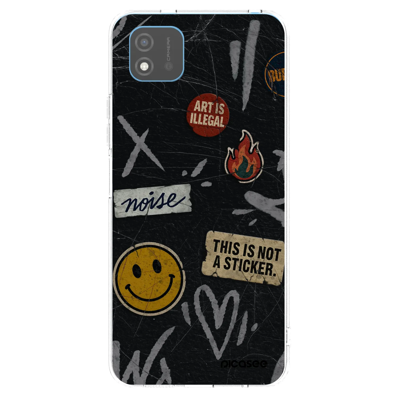 Picasee Realme C11 (2021) Hülle - Transparentes Silikon - STICKERS x TAGS