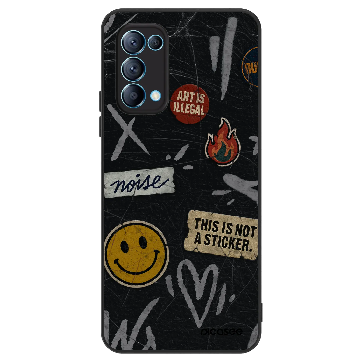 Picasee ULTIMATE CASE für OPPO Reno 5 5G - STICKERS x TAGS