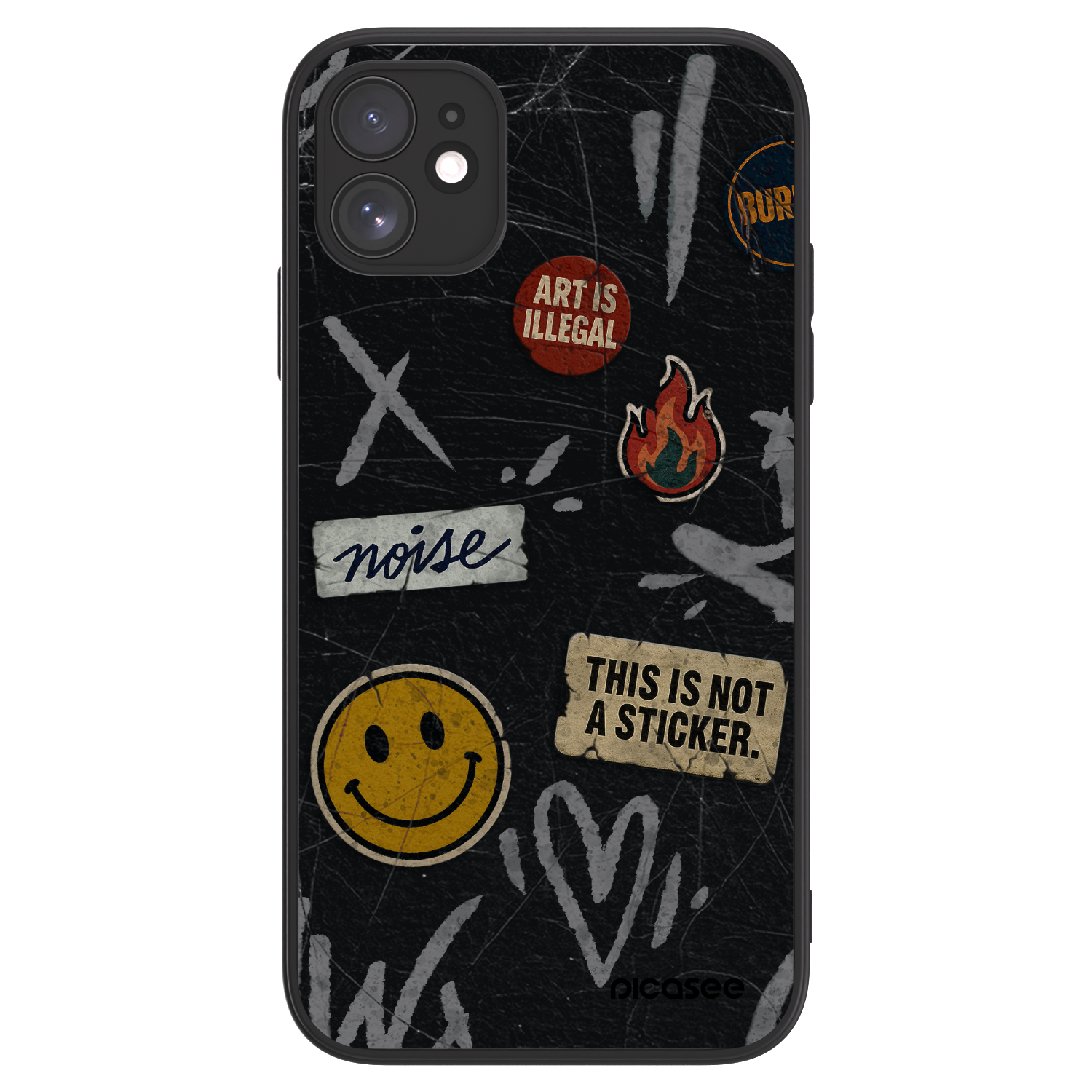 Picasee ULTIMATE CASE MagSafe für Apple iPhone 11 - STICKERS x TAGS