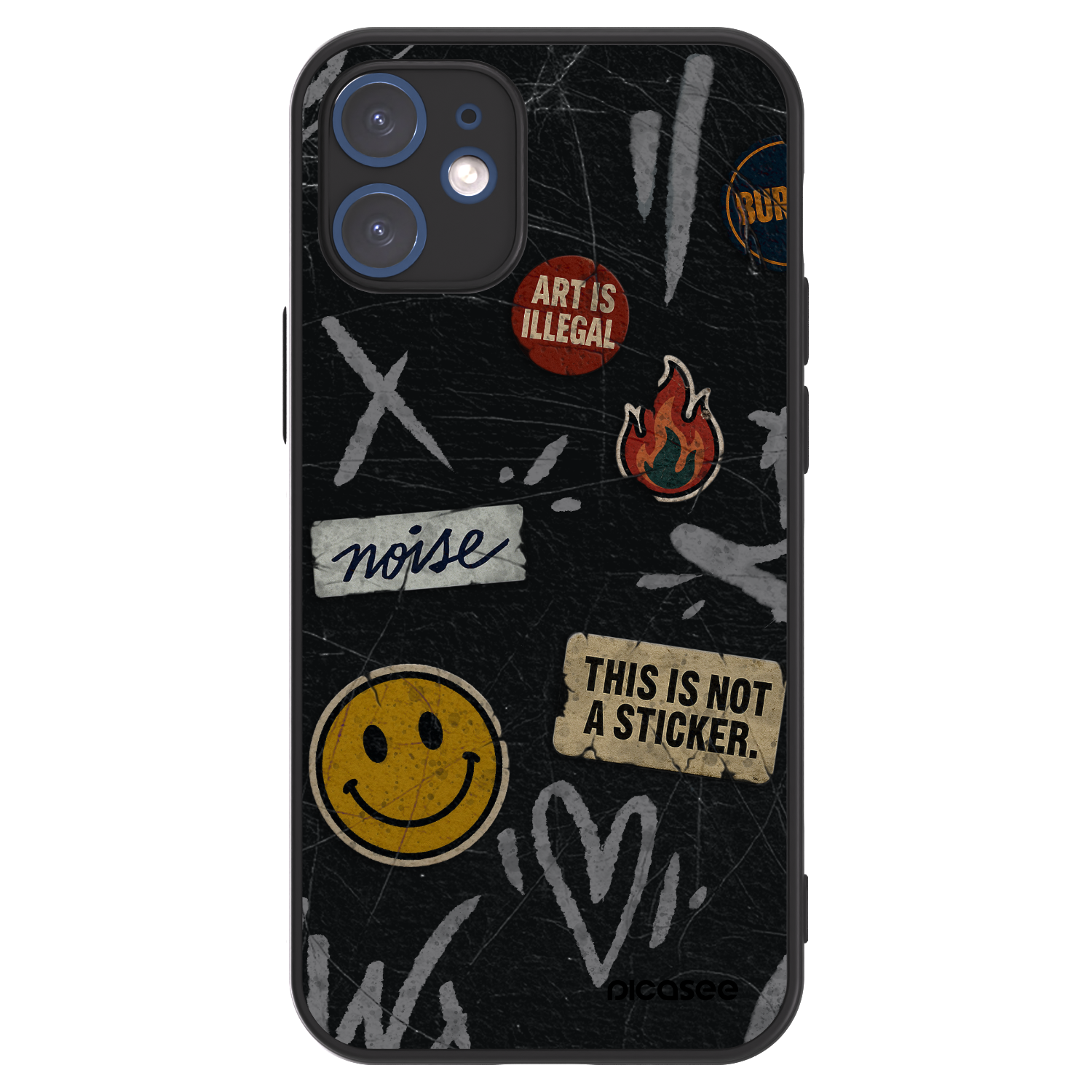 Picasee ULTIMATE CASE MagSafe für Apple iPhone 12 mini - STICKERS x TAGS