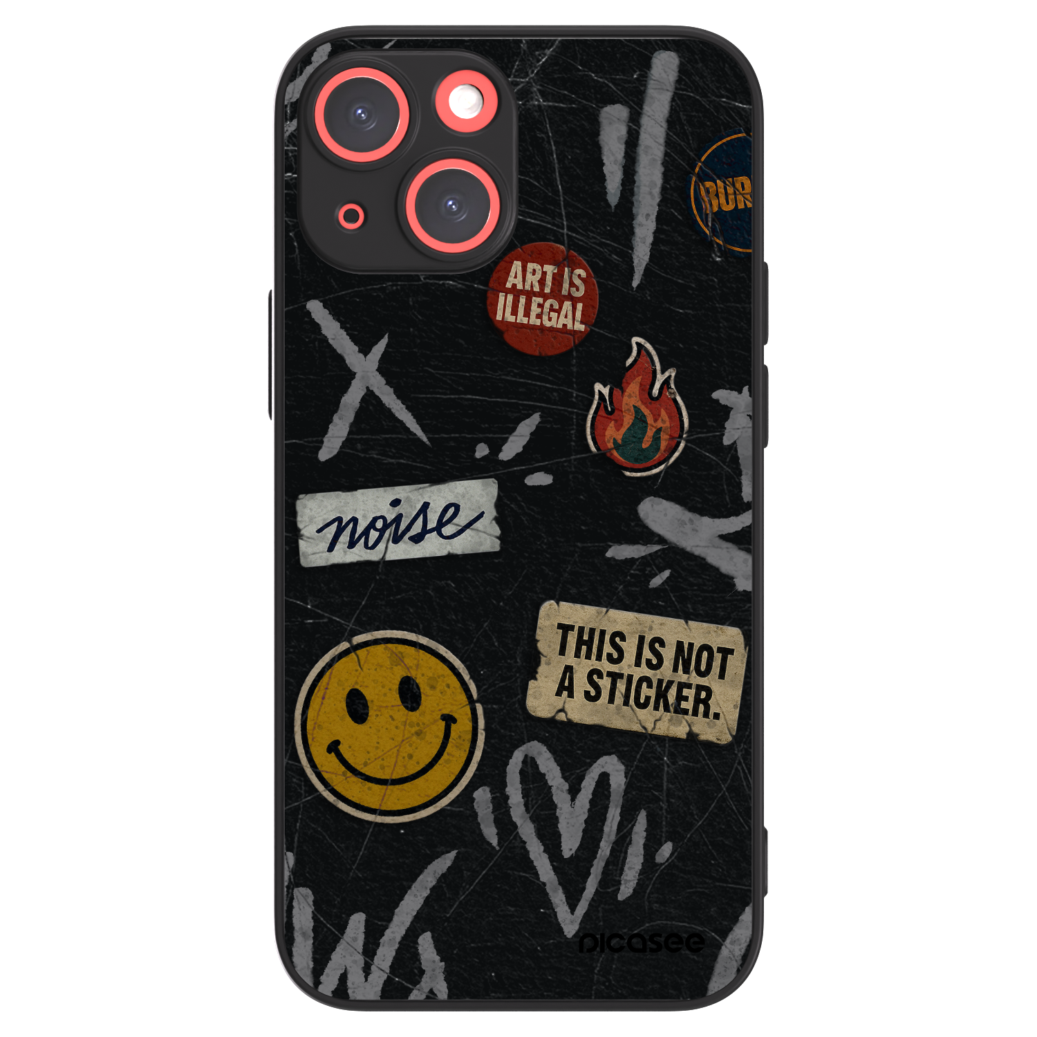 Picasee ULTIMATE CASE MagSafe für Apple iPhone 13 mini - STICKERS x TAGS