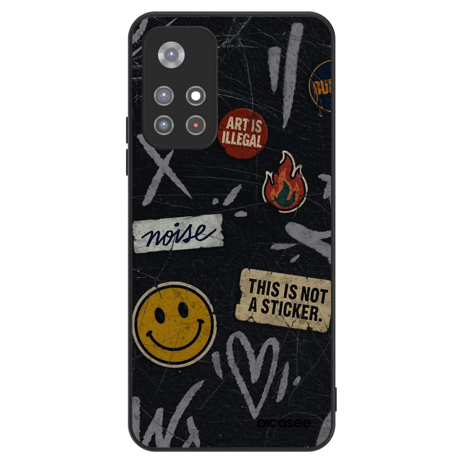 Picasee ULTIMATE CASE für Xiaomi Redmi Note 11S 5G - STICKERS x TAGS