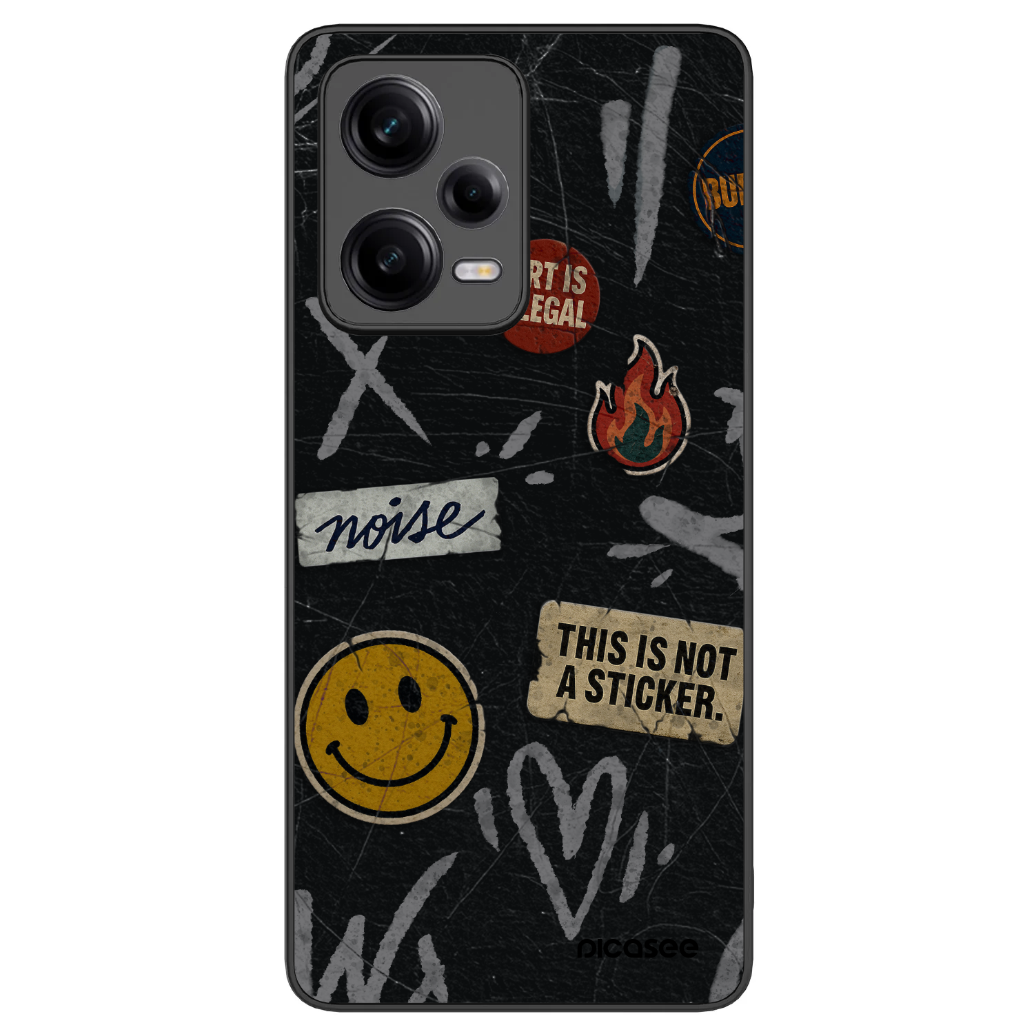 Picasee ULTIMATE CASE für Xiaomi Redmi Note 12 Pro+ 5G - STICKERS x TAGS