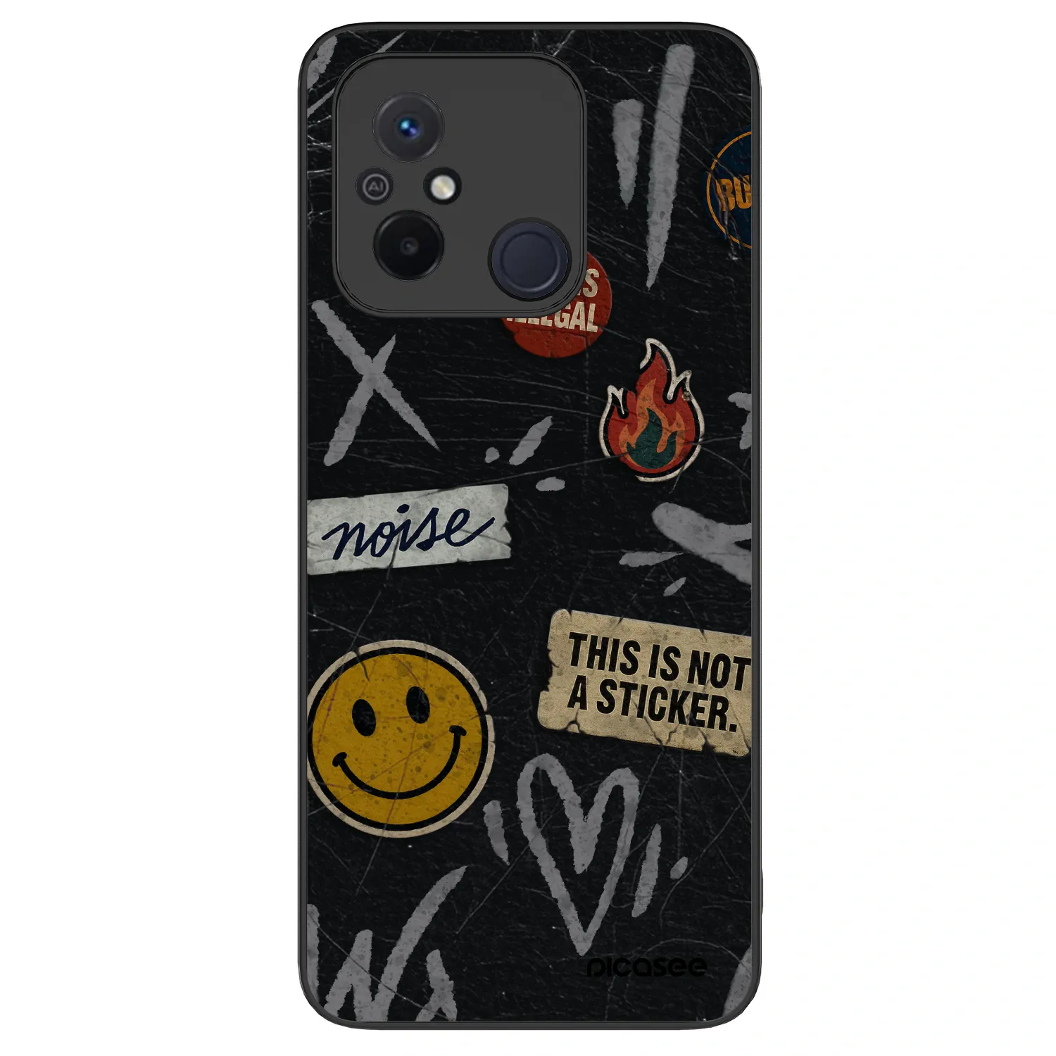 Picasee ULTIMATE CASE für Xiaomi Redmi 12C - STICKERS x TAGS