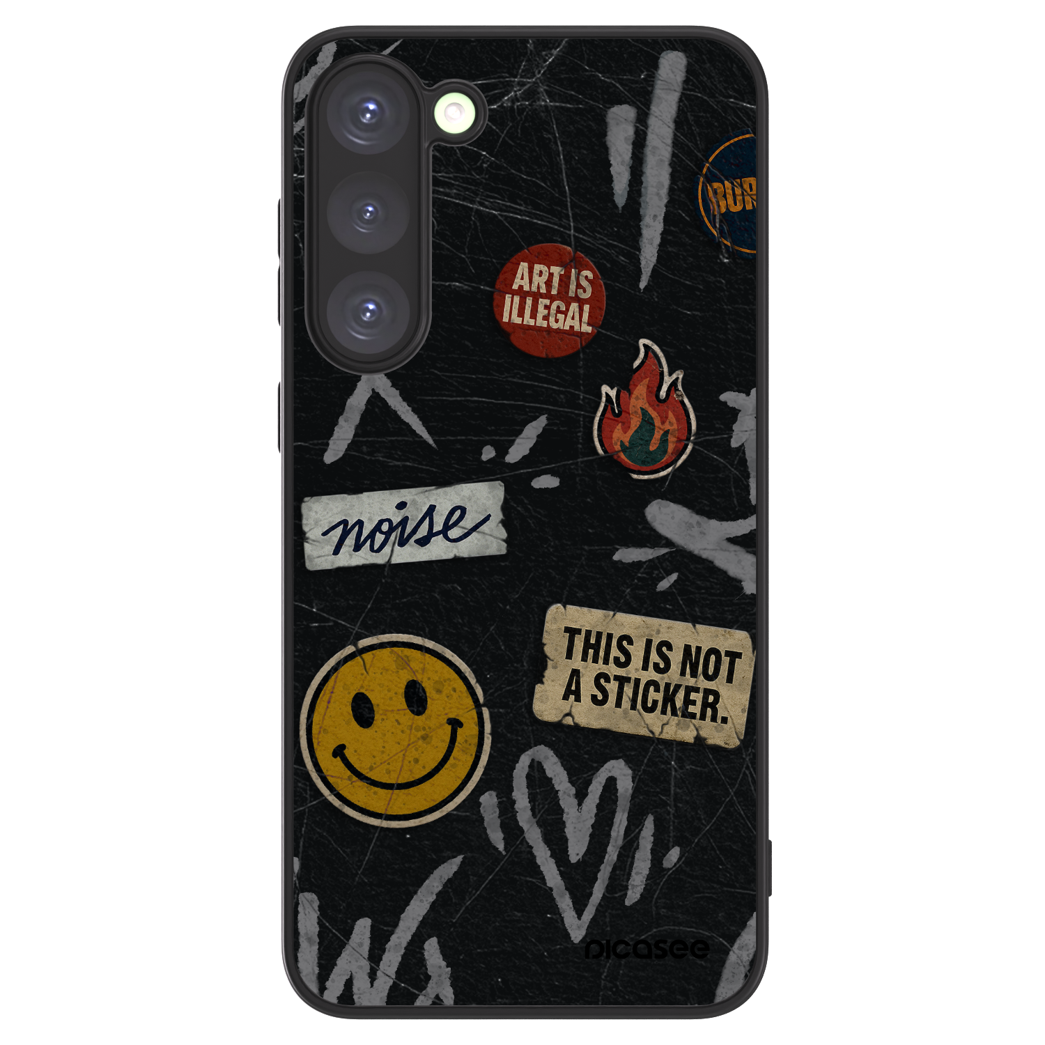 Picasee ULTIMATE CASE PowerShare für Samsung Galaxy S23+ 5G - STICKERS x TAGS