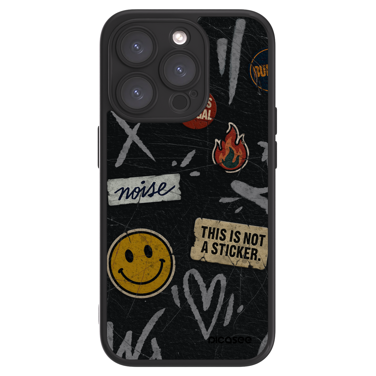 Picasee ULTIMATE CASE für Apple iPhone 15 Pro - STICKERS x TAGS