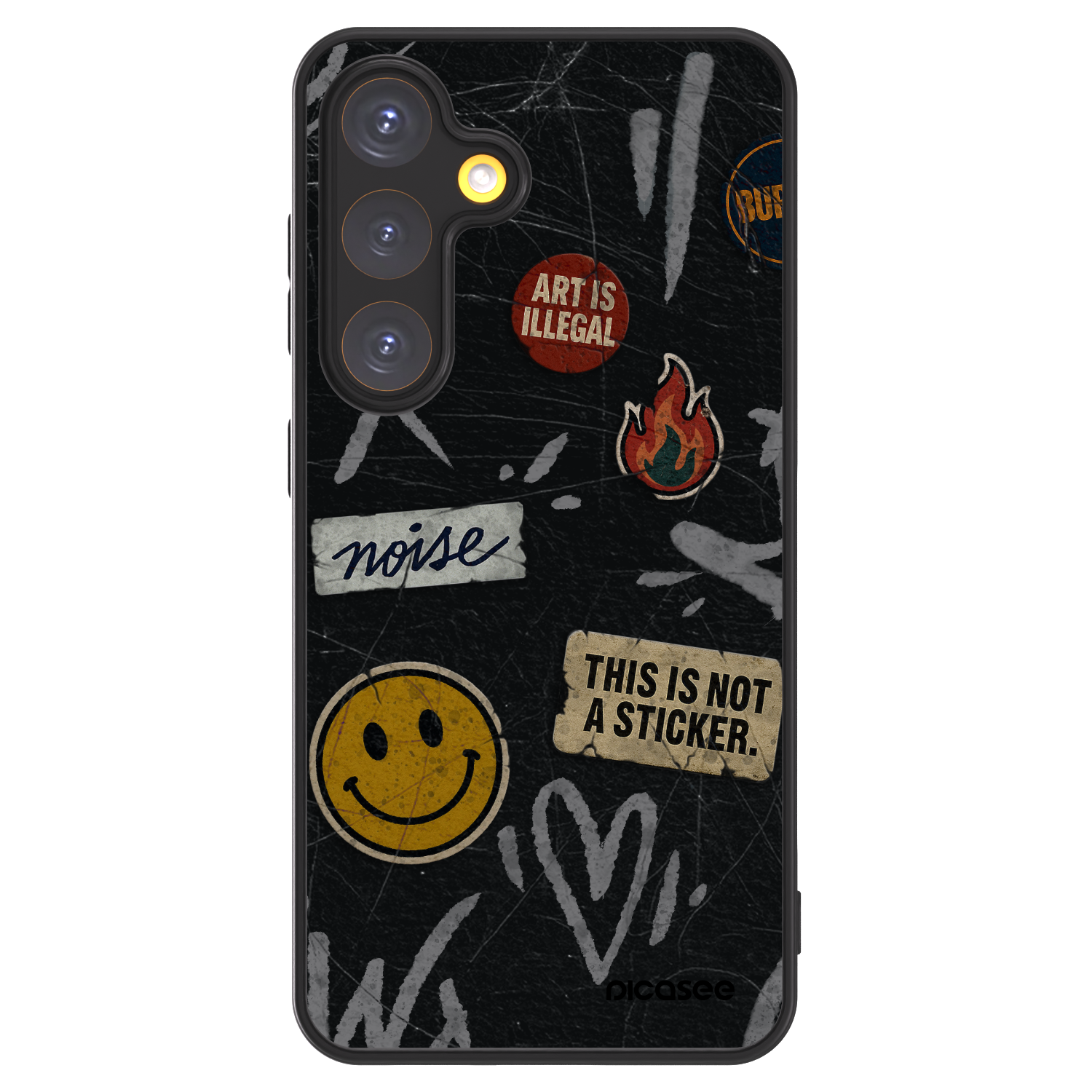 Picasee ULTIMATE CASE für Samsung Galaxy S24 S921B 5G - STICKERS x TAGS