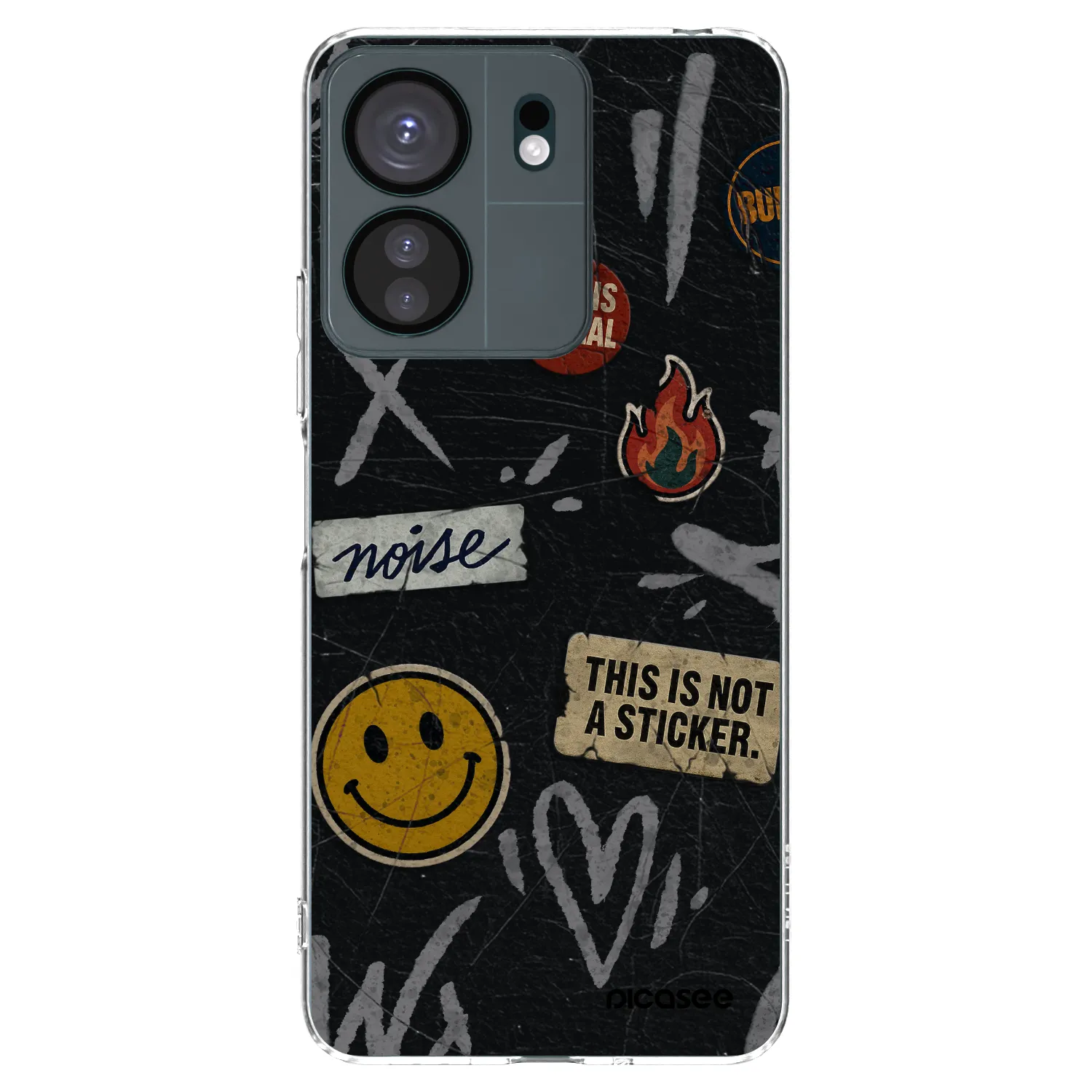 Picasee Xiaomi Redmi 13C 4G Hülle - Transparentes Silikon - STICKERS x TAGS