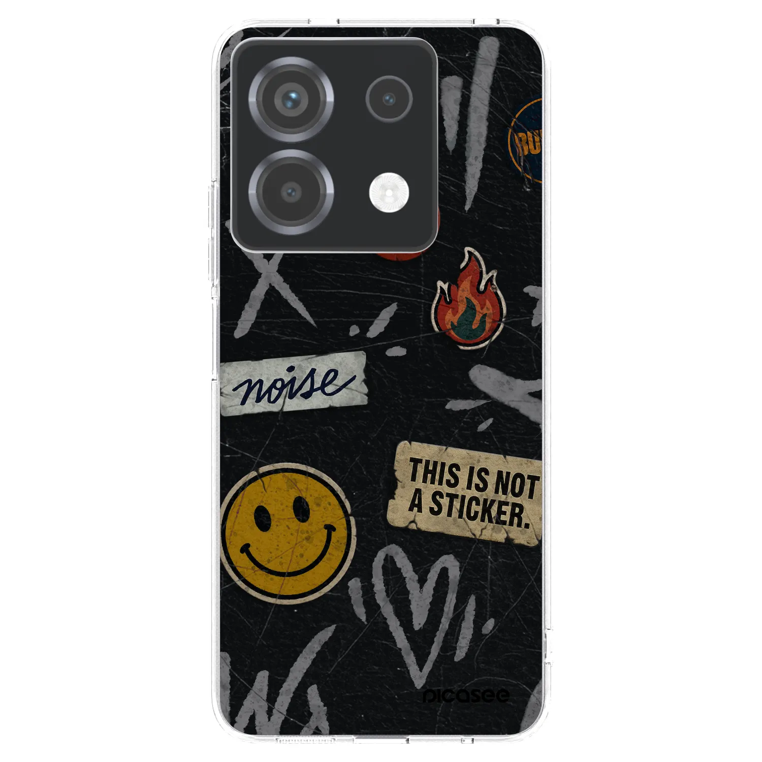 Picasee Xiaomi Poco X6 Hülle - Transparentes Silikon - STICKERS x TAGS