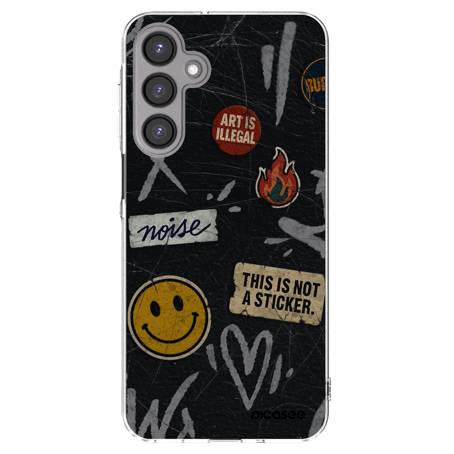Picasee Samsung Galaxy A16 5G Hülle - Transparentes Silikon - STICKERS x TAGS