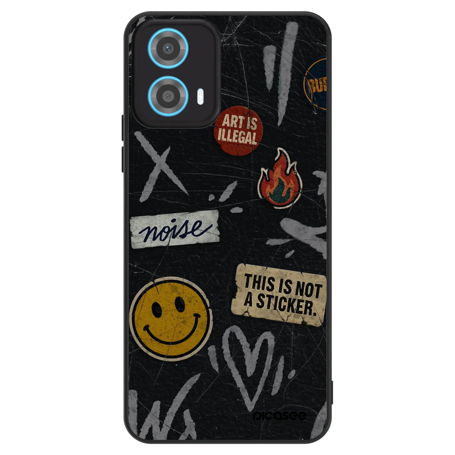 Picasee ULTIMATE CASE für Motorola Moto G34 5G - STICKERS x TAGS
