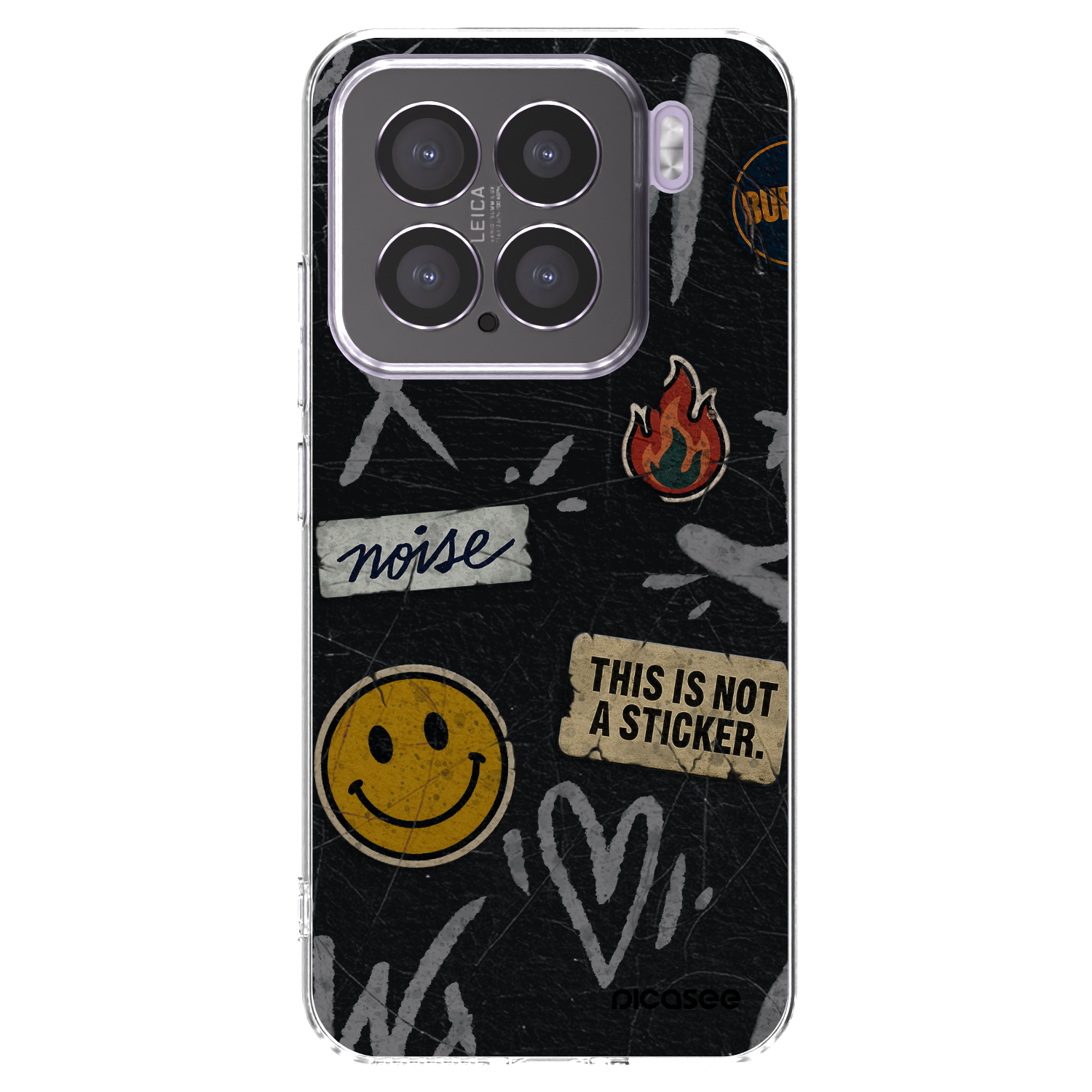 Picasee Xiaomi 15 Hülle - Transparentes Silikon - STICKERS x TAGS