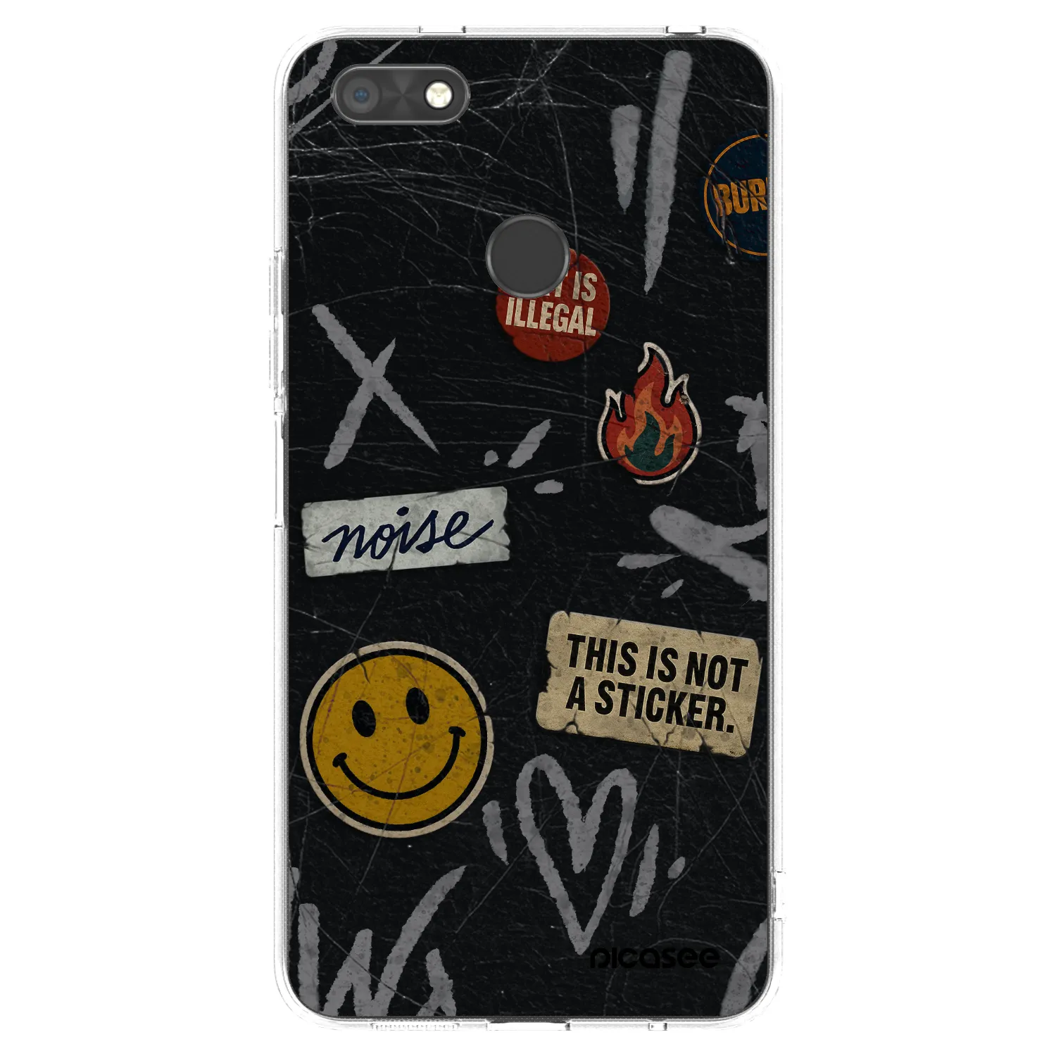 Picasee Huawei P9 Lite Mini Hülle - Transparentes Silikon - STICKERS x TAGS