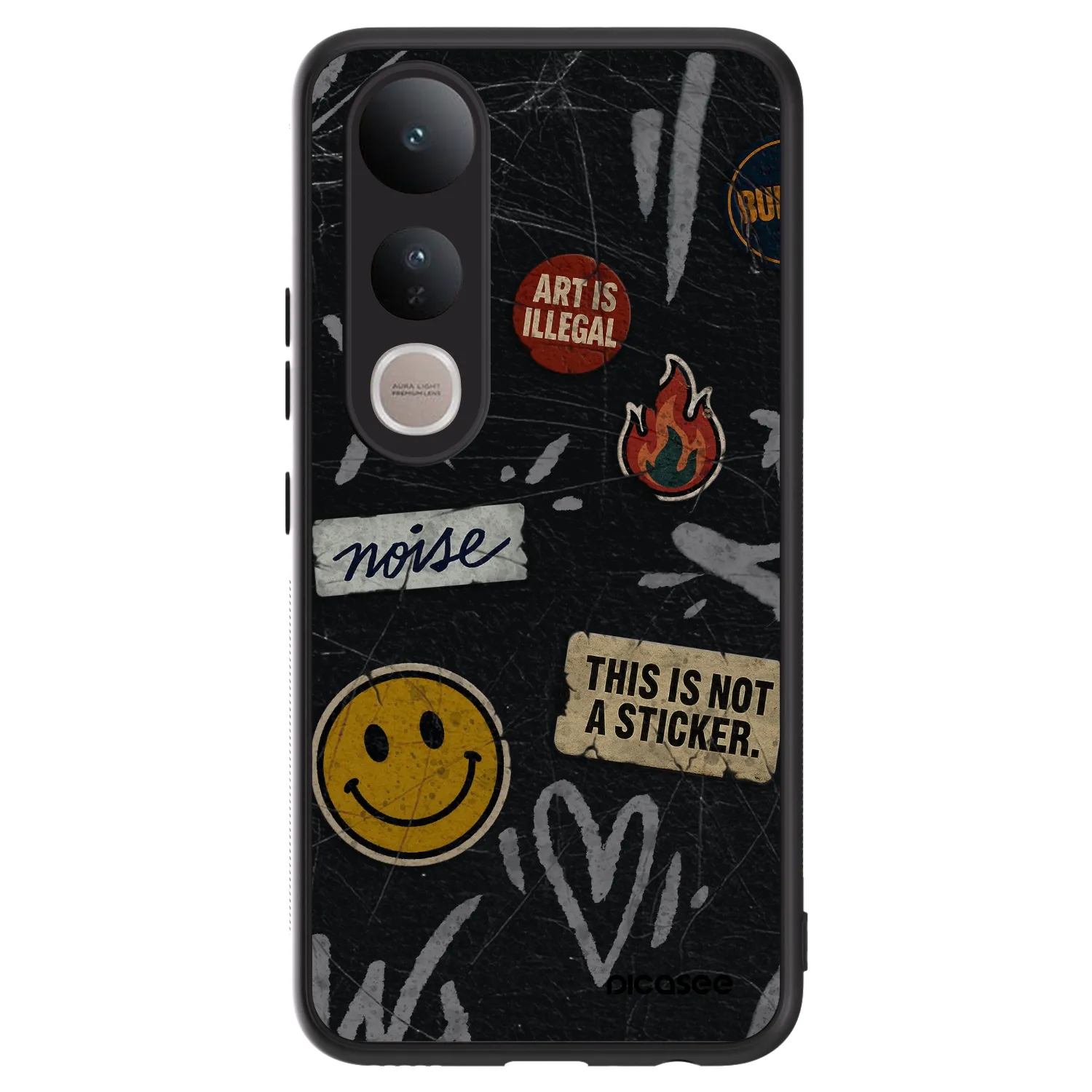 Picasee ULTIMATE CASE für Vivo V50 Lite 5G - STICKERS x TAGS