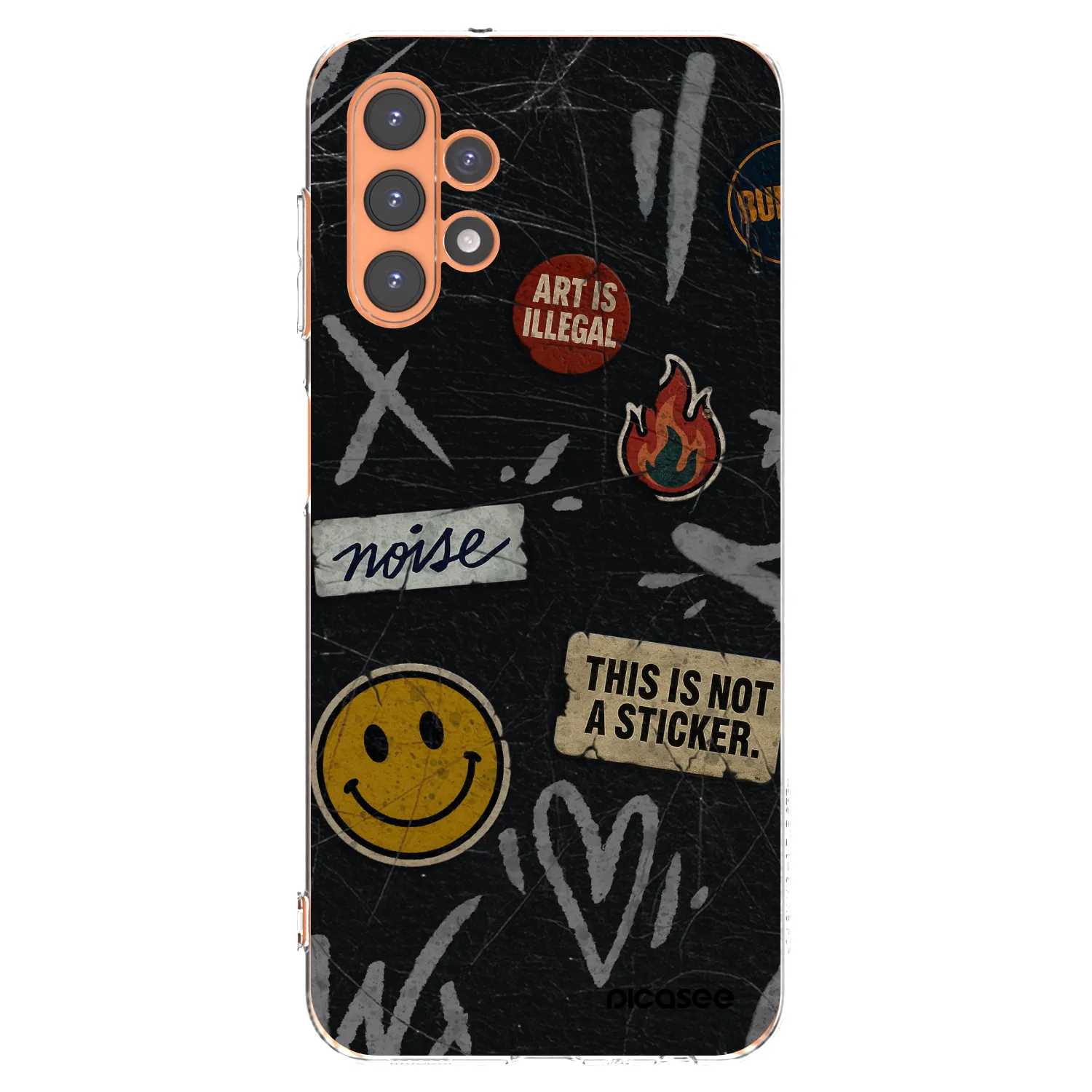 Picasee Samsung Galaxy A13 5G Hülle - Transparentes Silikon - STICKERS x TAGS