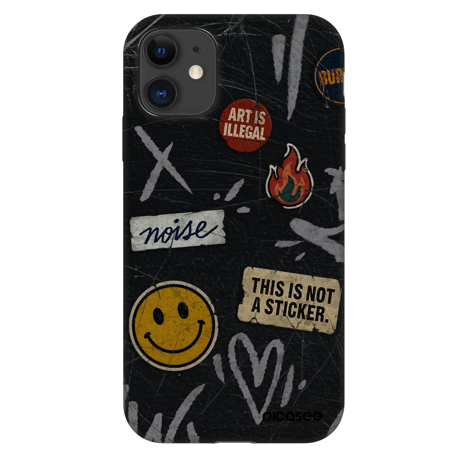 Picasee Fashion Case für Apple iPhone 11 - STICKERS x TAGS