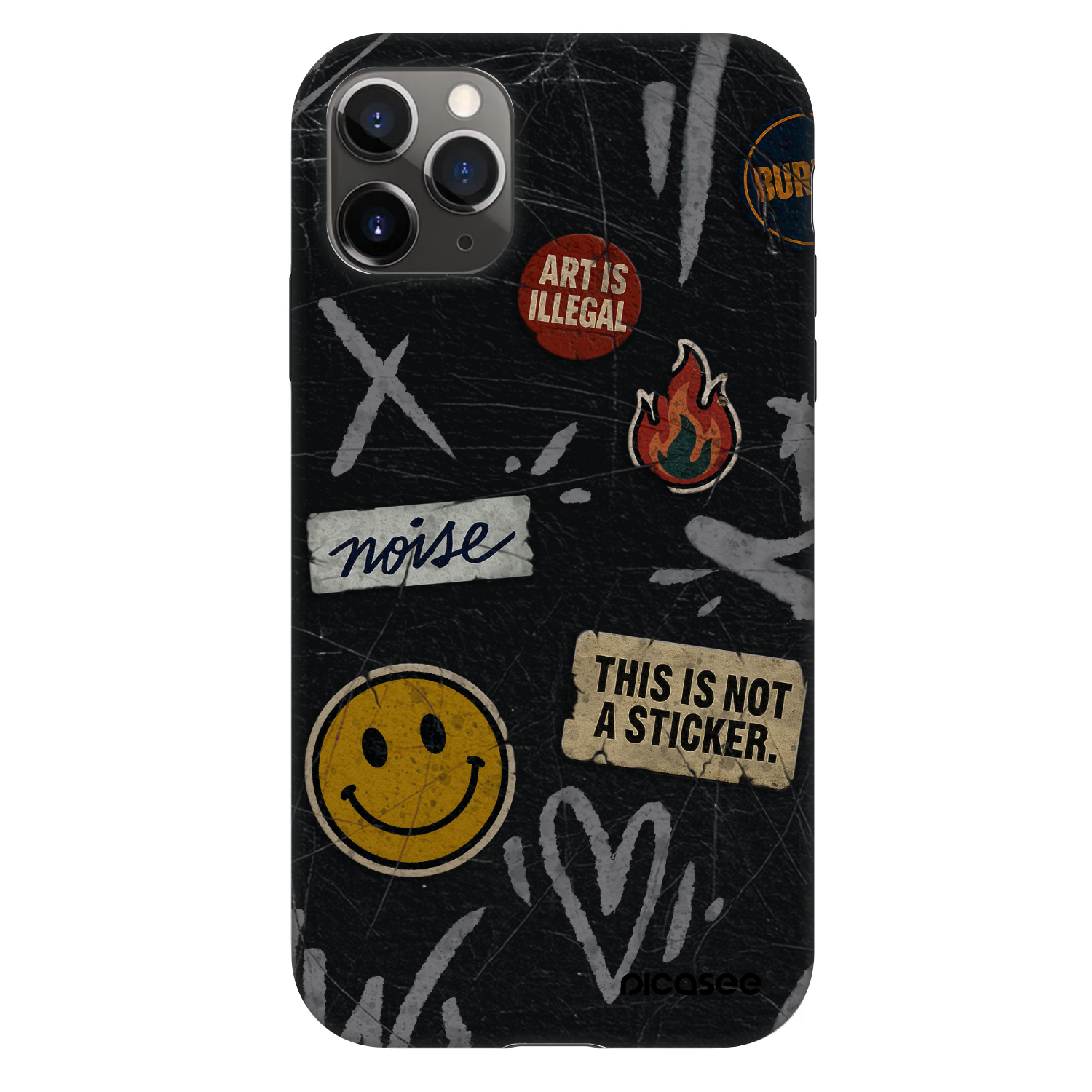 Picasee Fashion Case für Apple iPhone 11 Pro - STICKERS x TAGS